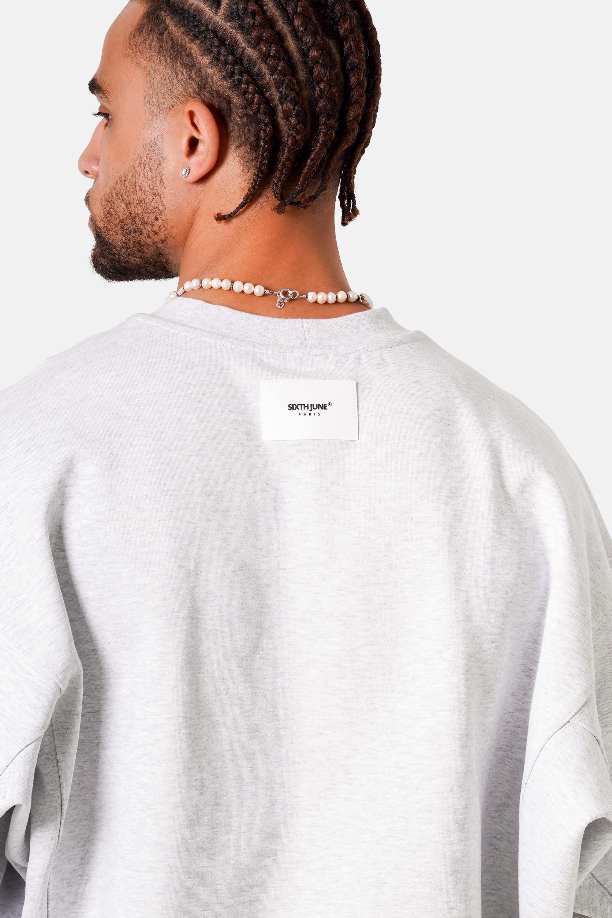 HEART embroidery crewneck