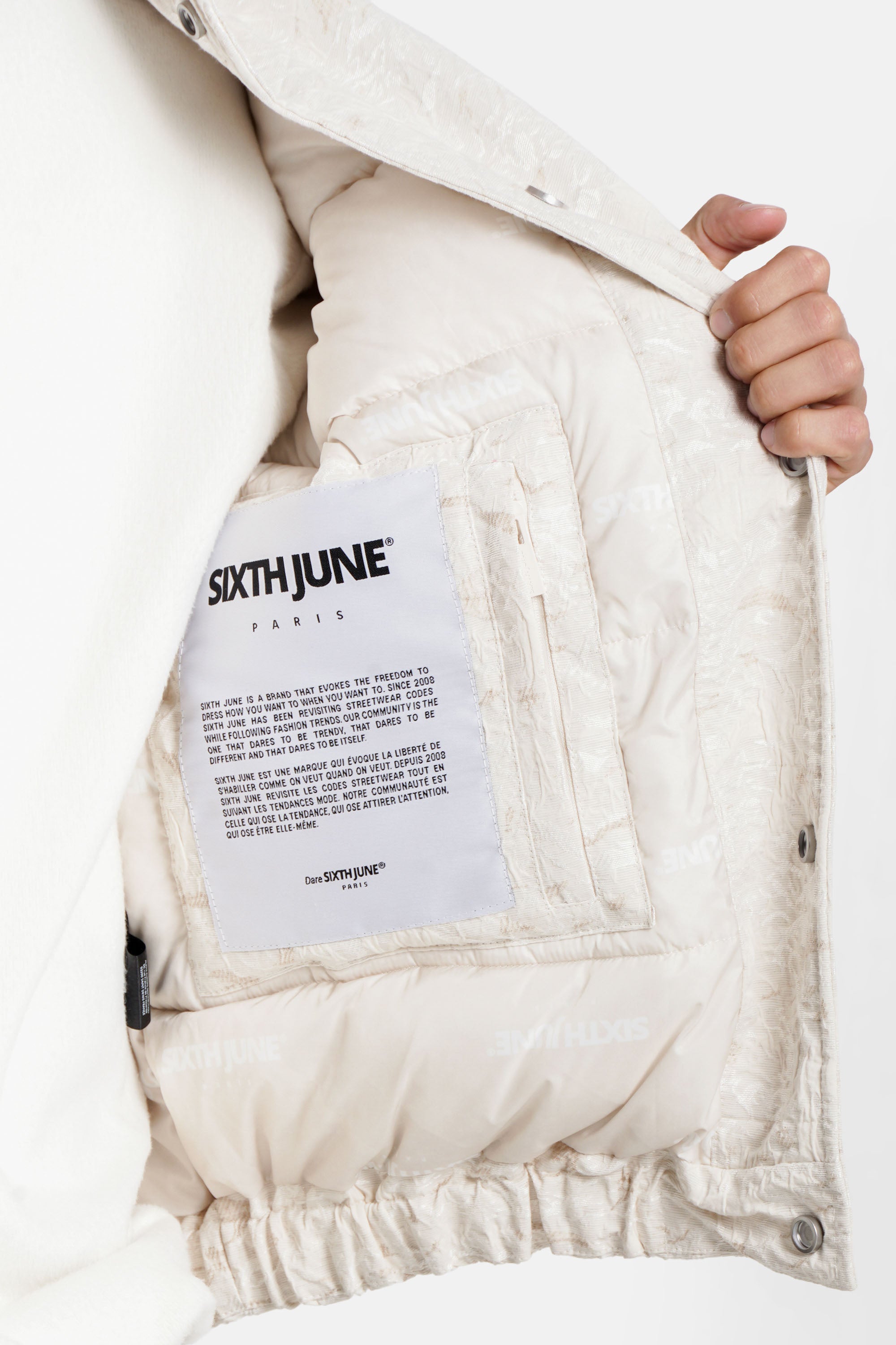 BIG heart textured jacket