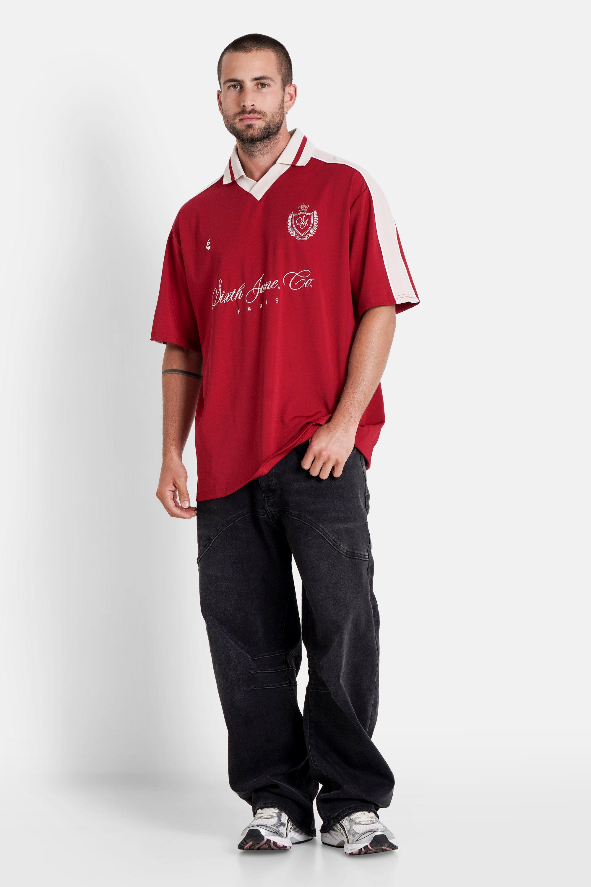 SOCCER embroidery s/s t-shirt