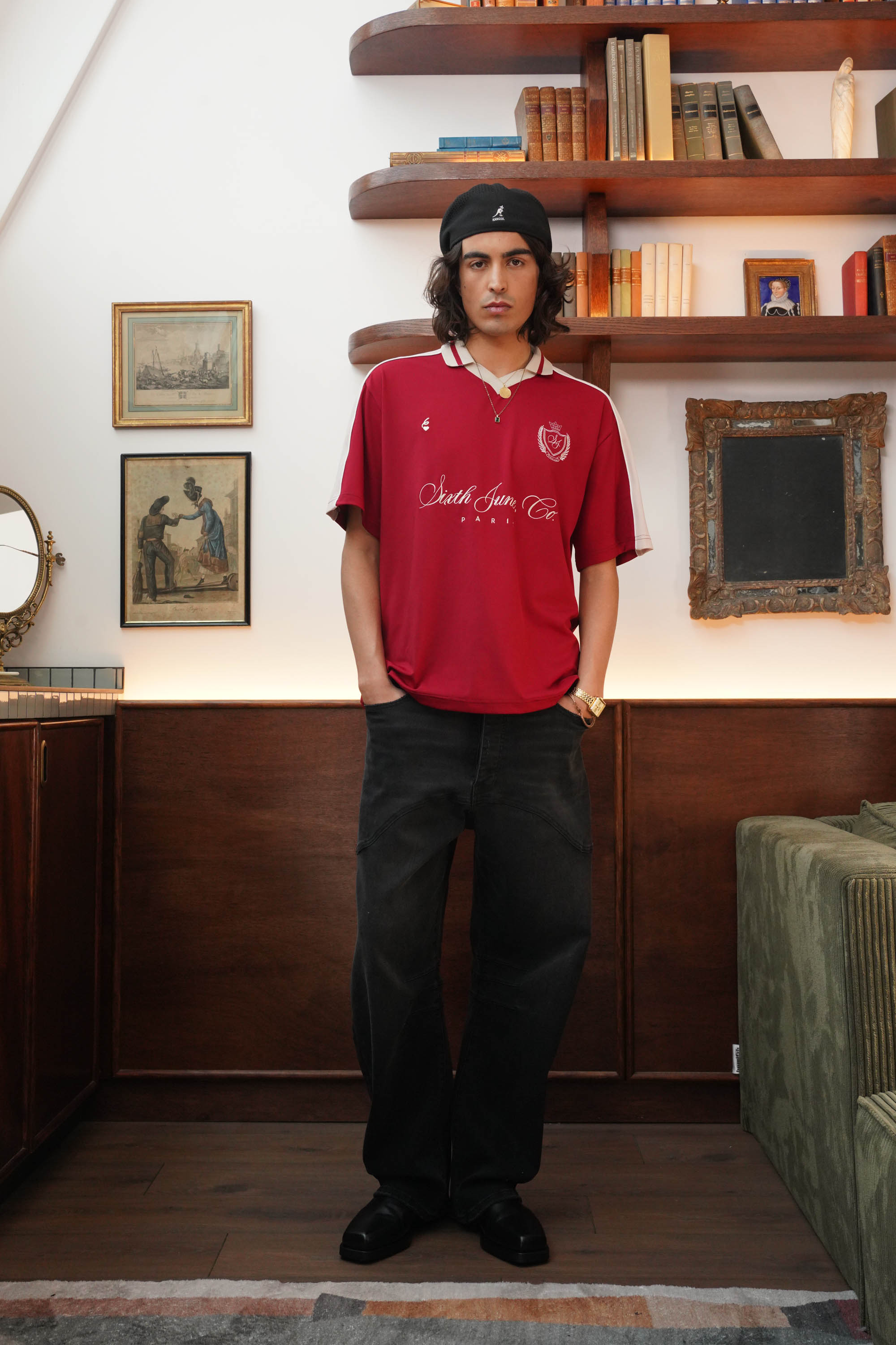 SOCCER embroidery s/s t-shirt
