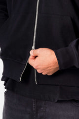 HEART embroidery zip up hoodie