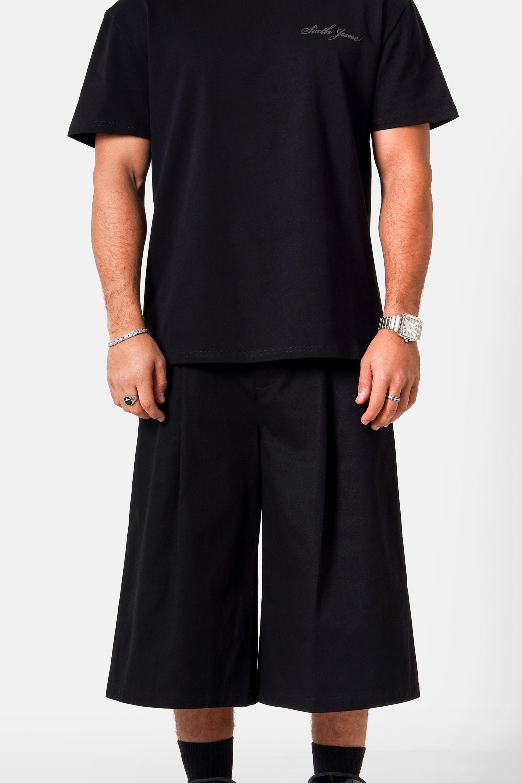 SERGE logo bermuda short