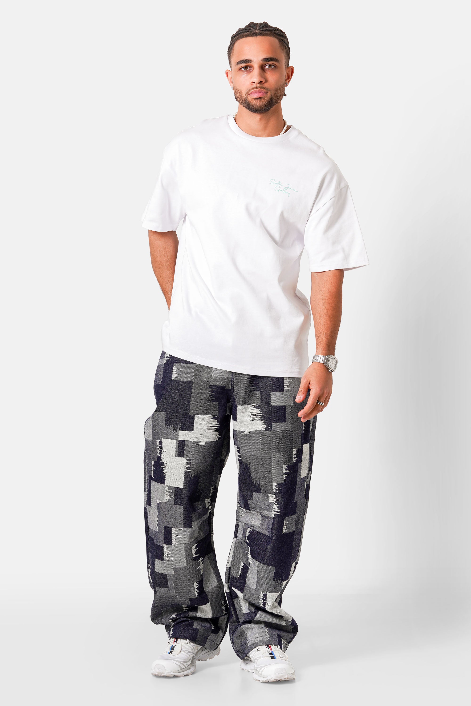 PATCHWORK denim pant