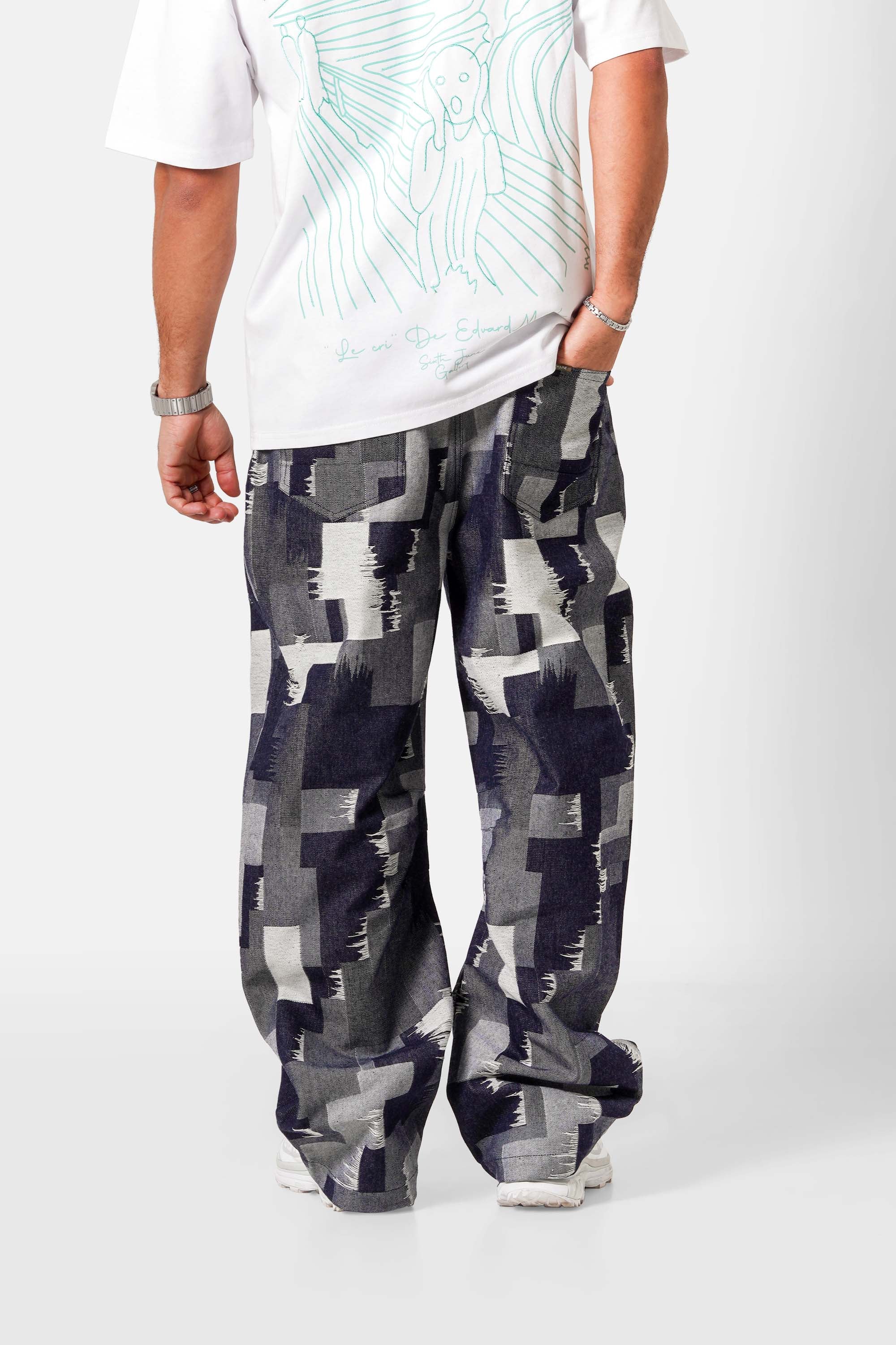 PATCHWORK denim pant