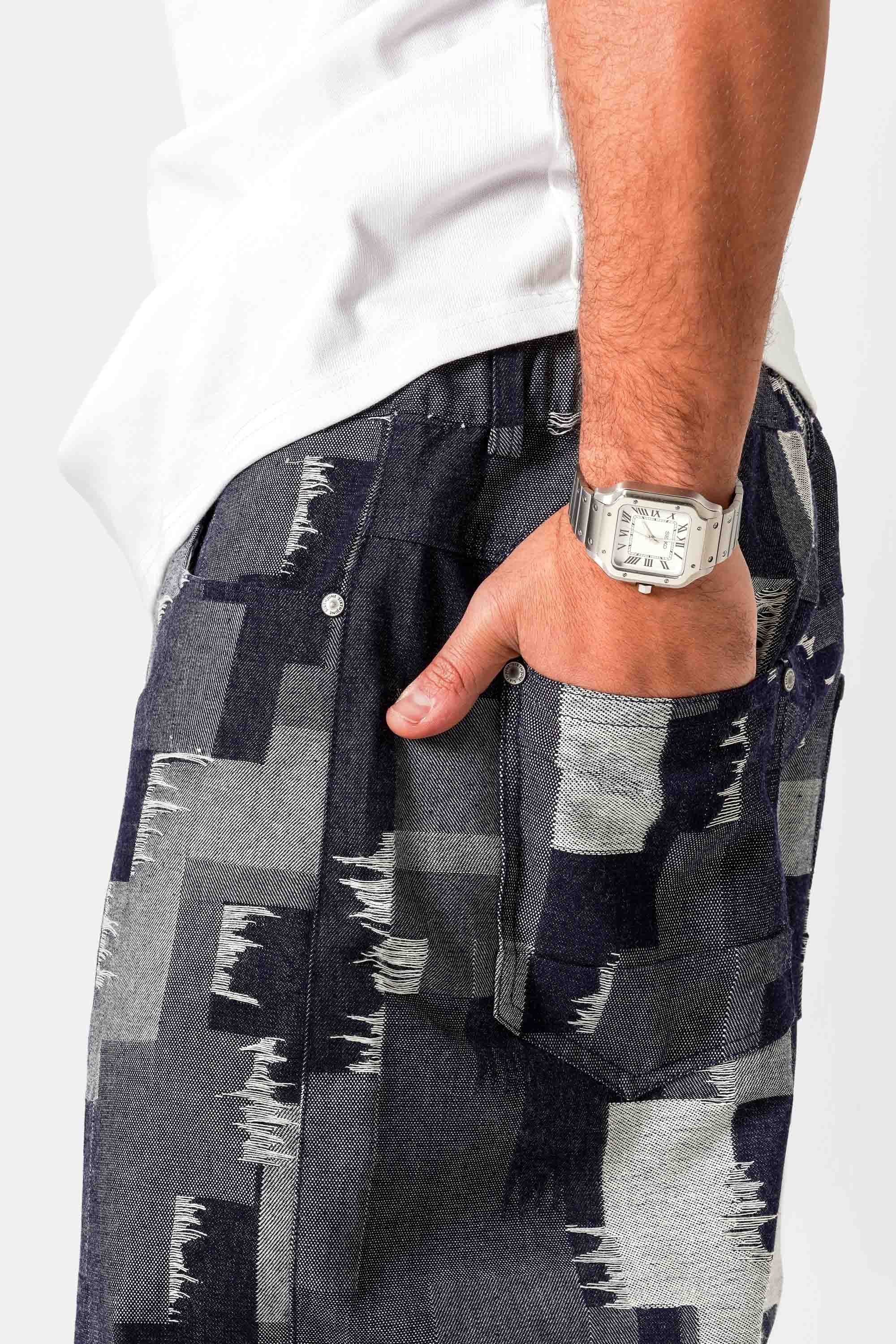 PATCHWORK denim pant
