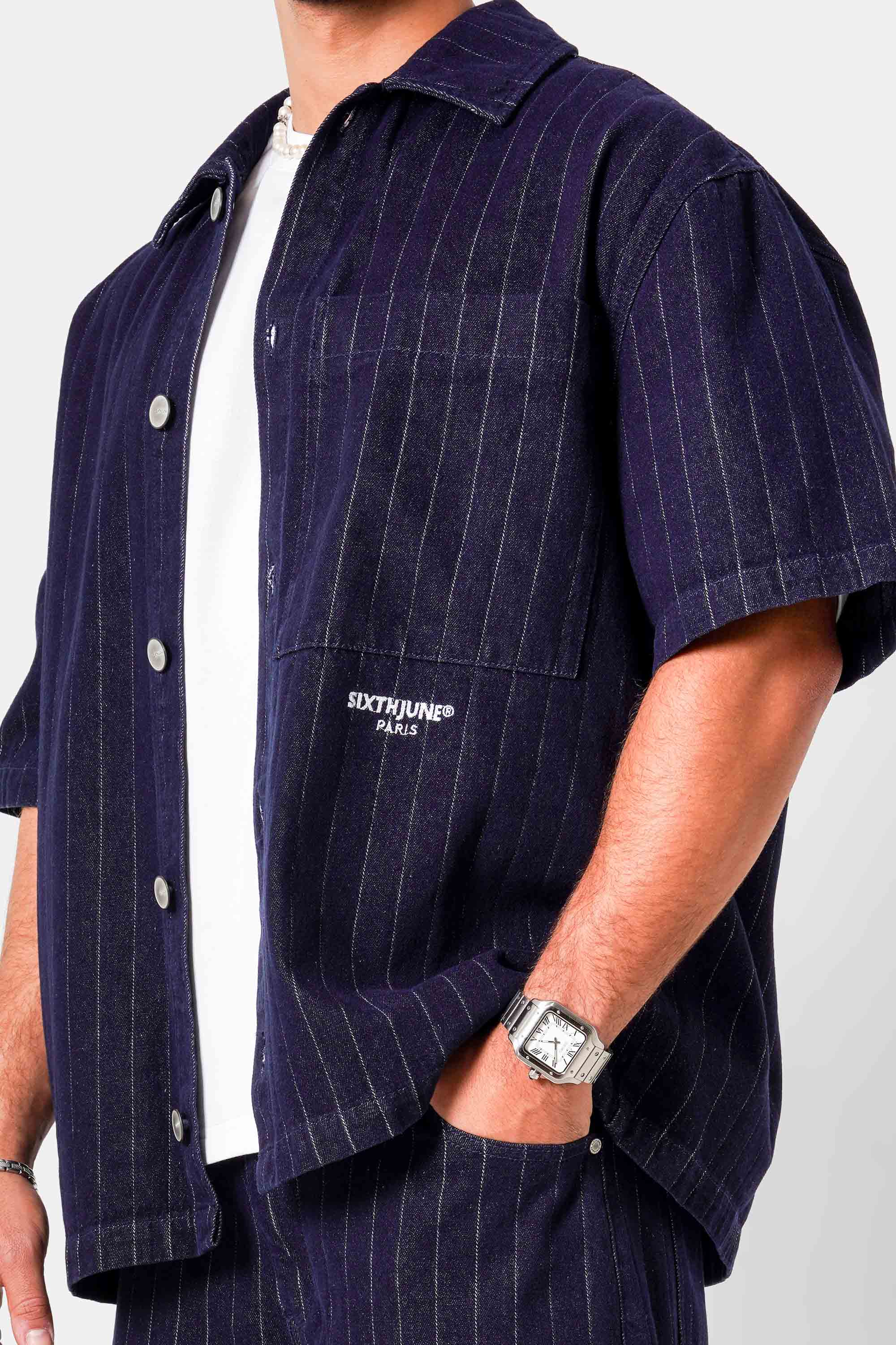 STRIPES baggy s/s shirt