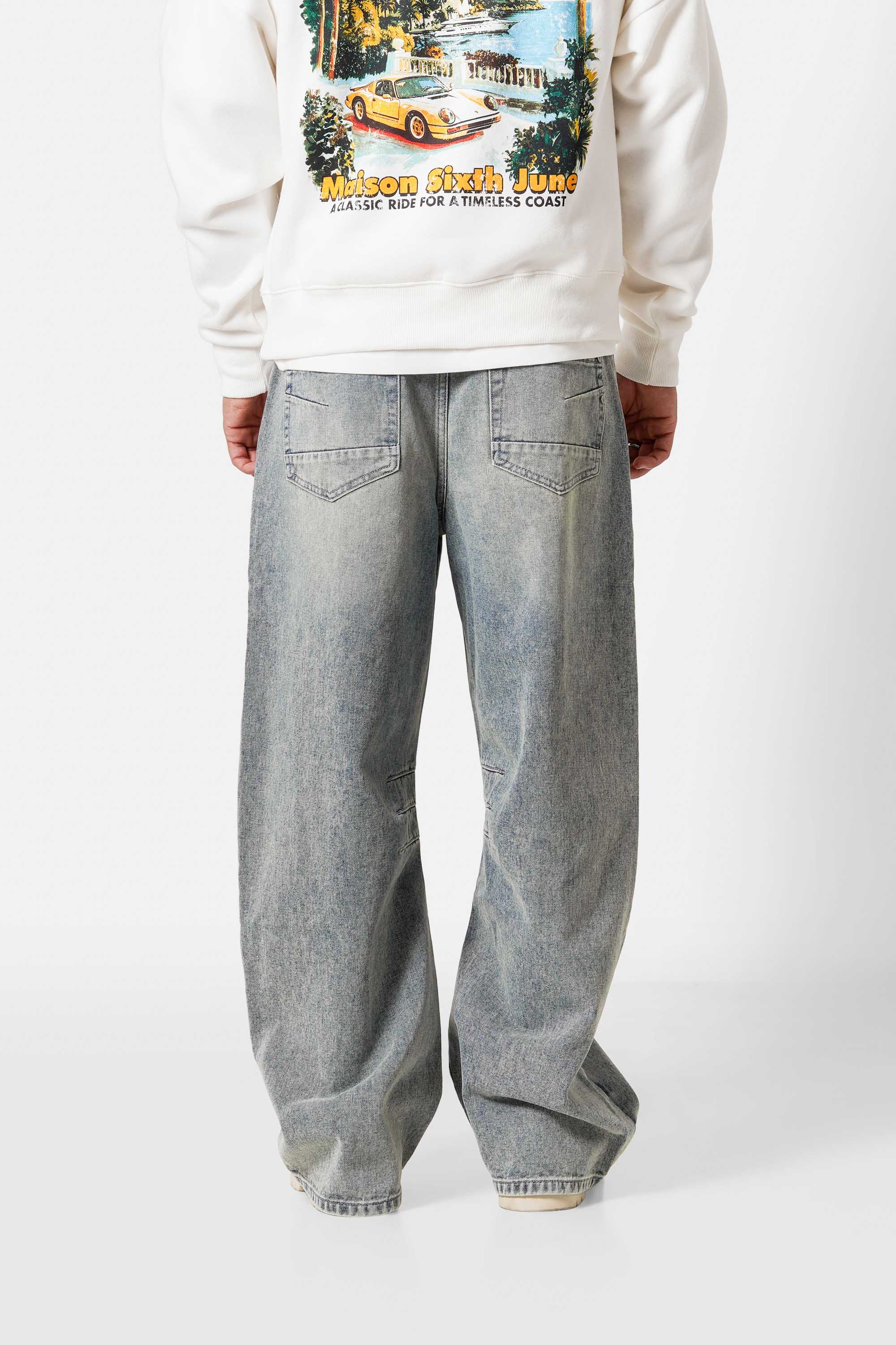 WASHED baggy denim jean