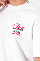 FEAR NONE print s/s t-shirt