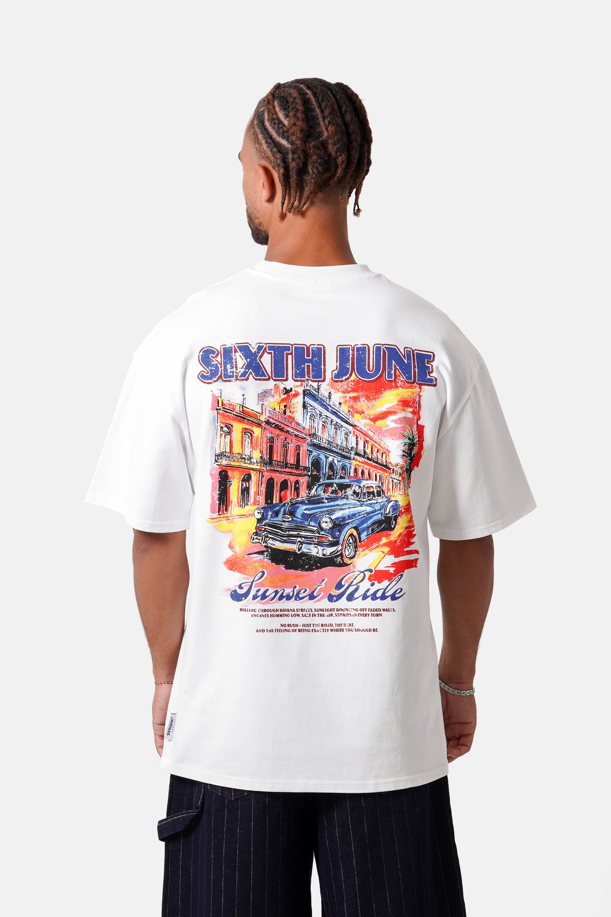 CUBAN CAR printed s/s t-shirt