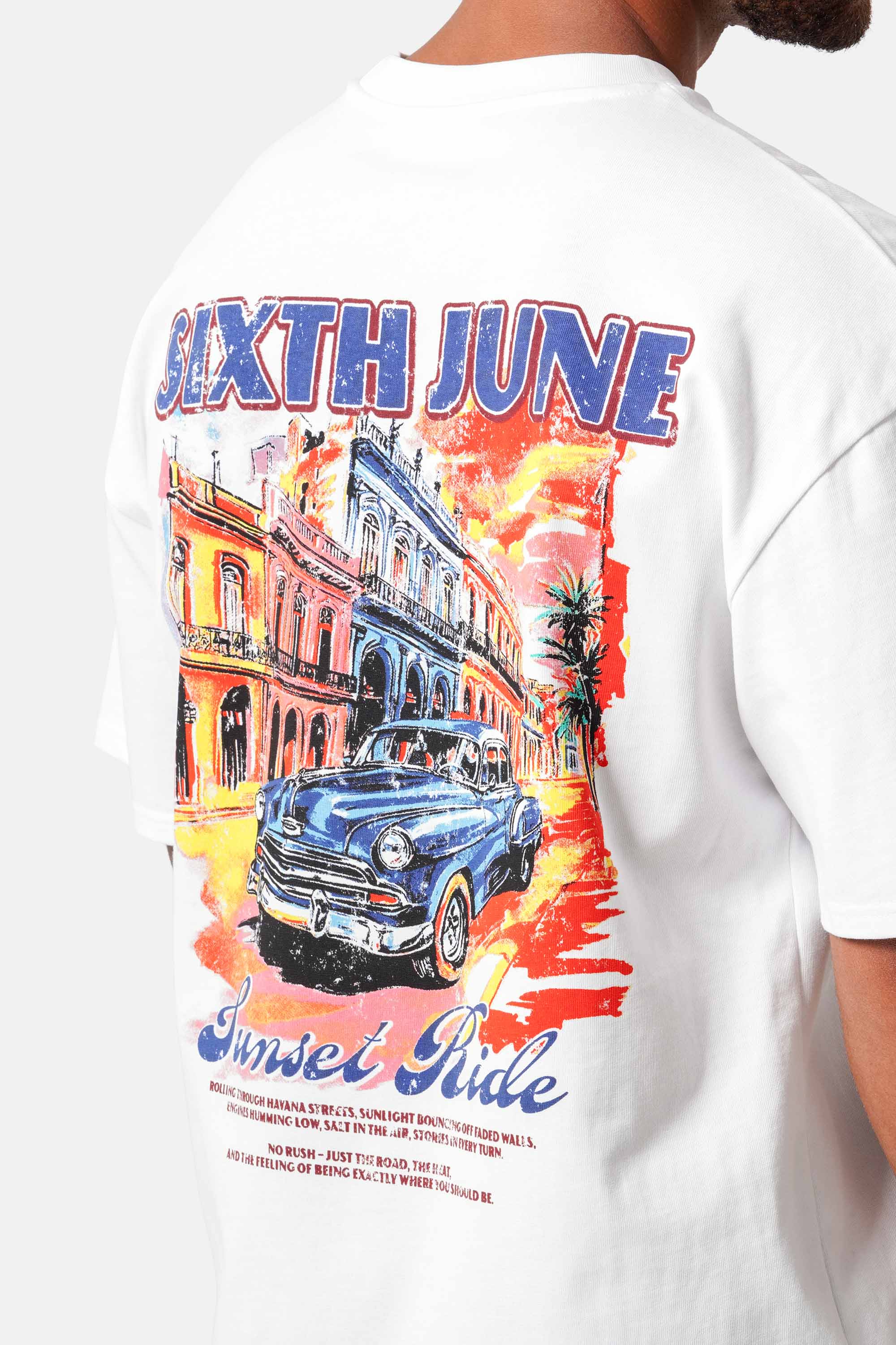 CUBAN CAR printed s/s t-shirt