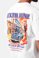 CUBAN CAR printed s/s t-shirt