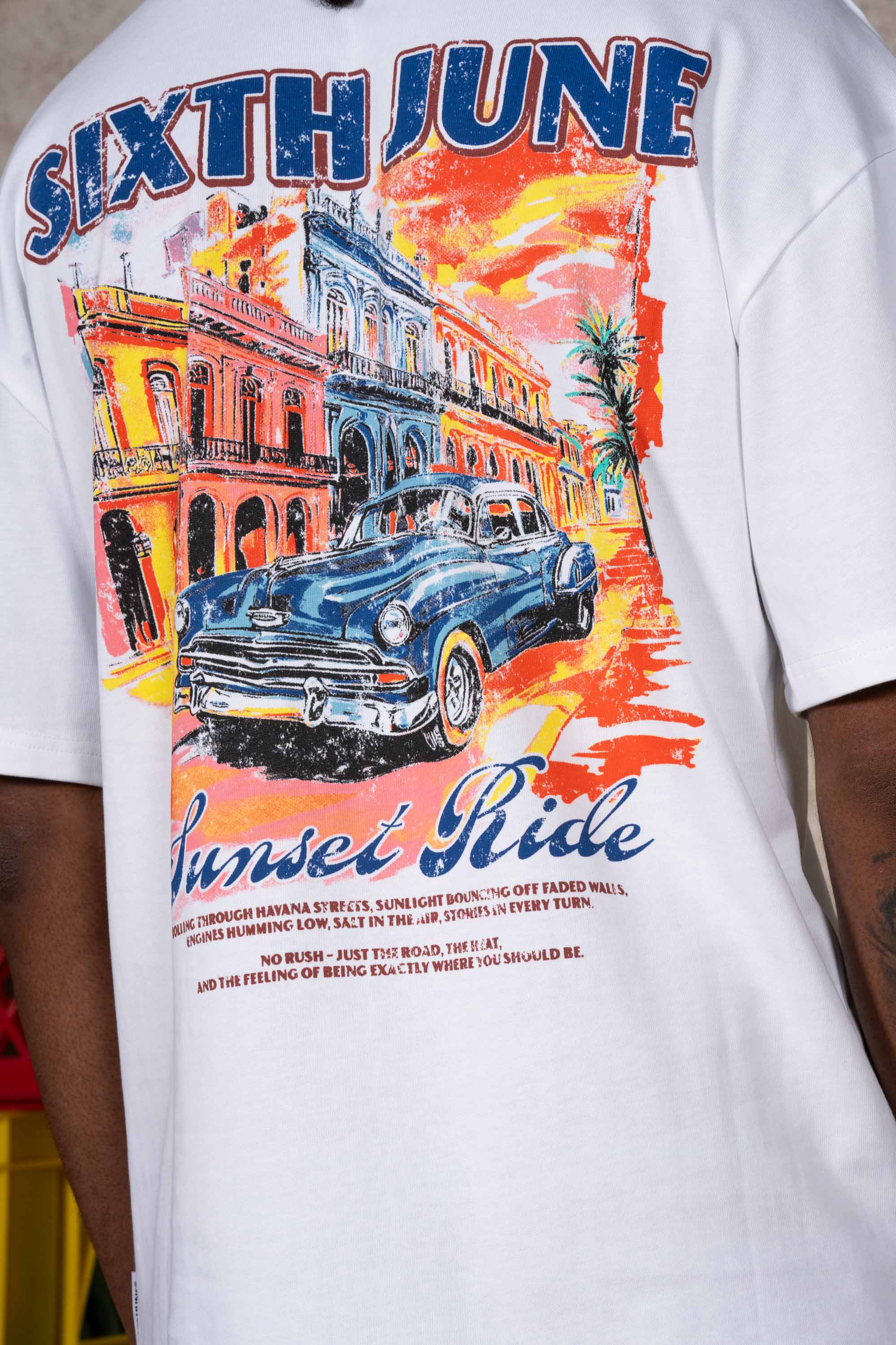 CUBAN CAR printed s/s t-shirt