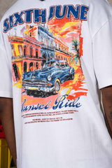 CUBAN CAR printed s/s t-shirt