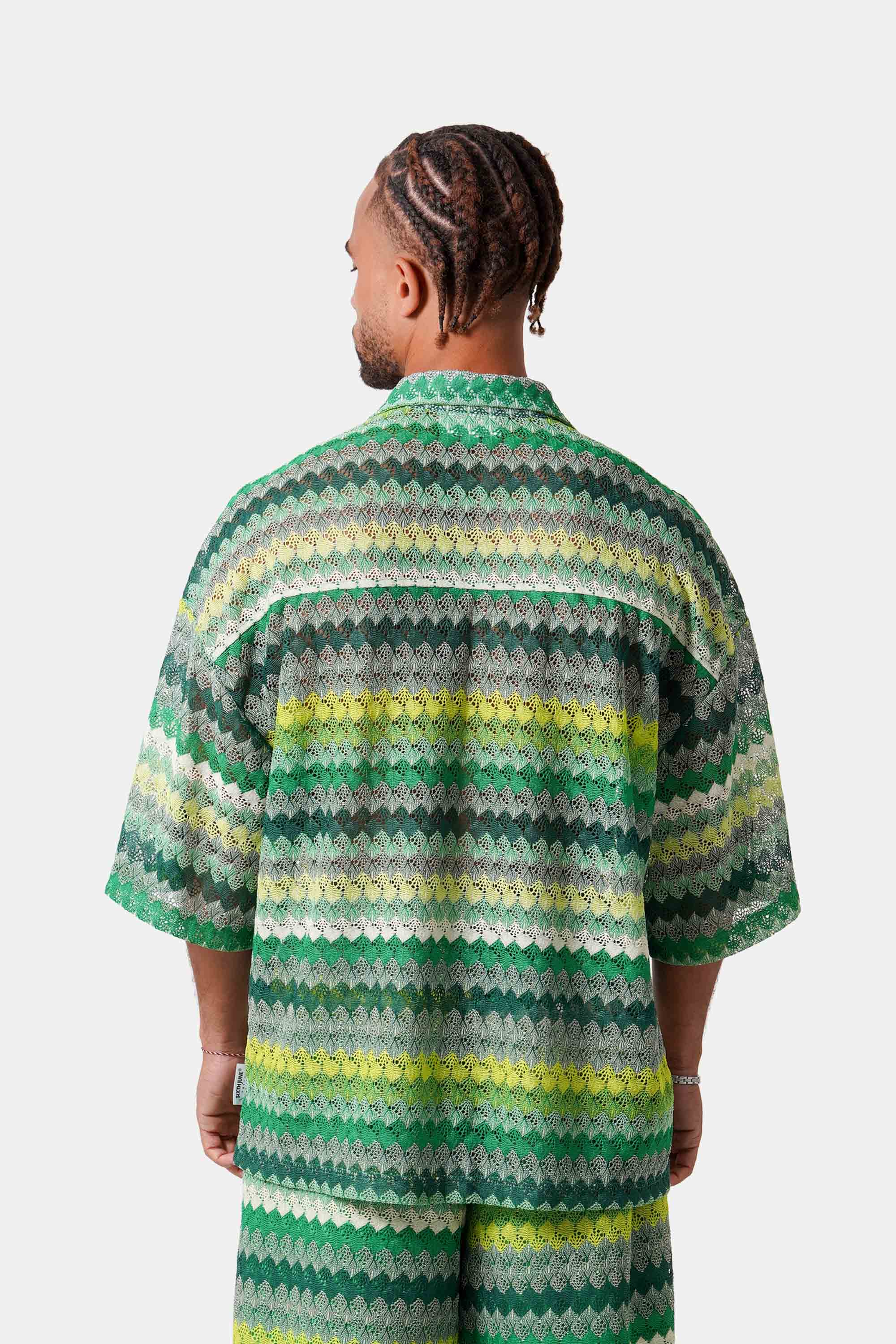 CROCHET colorful s/s shirt