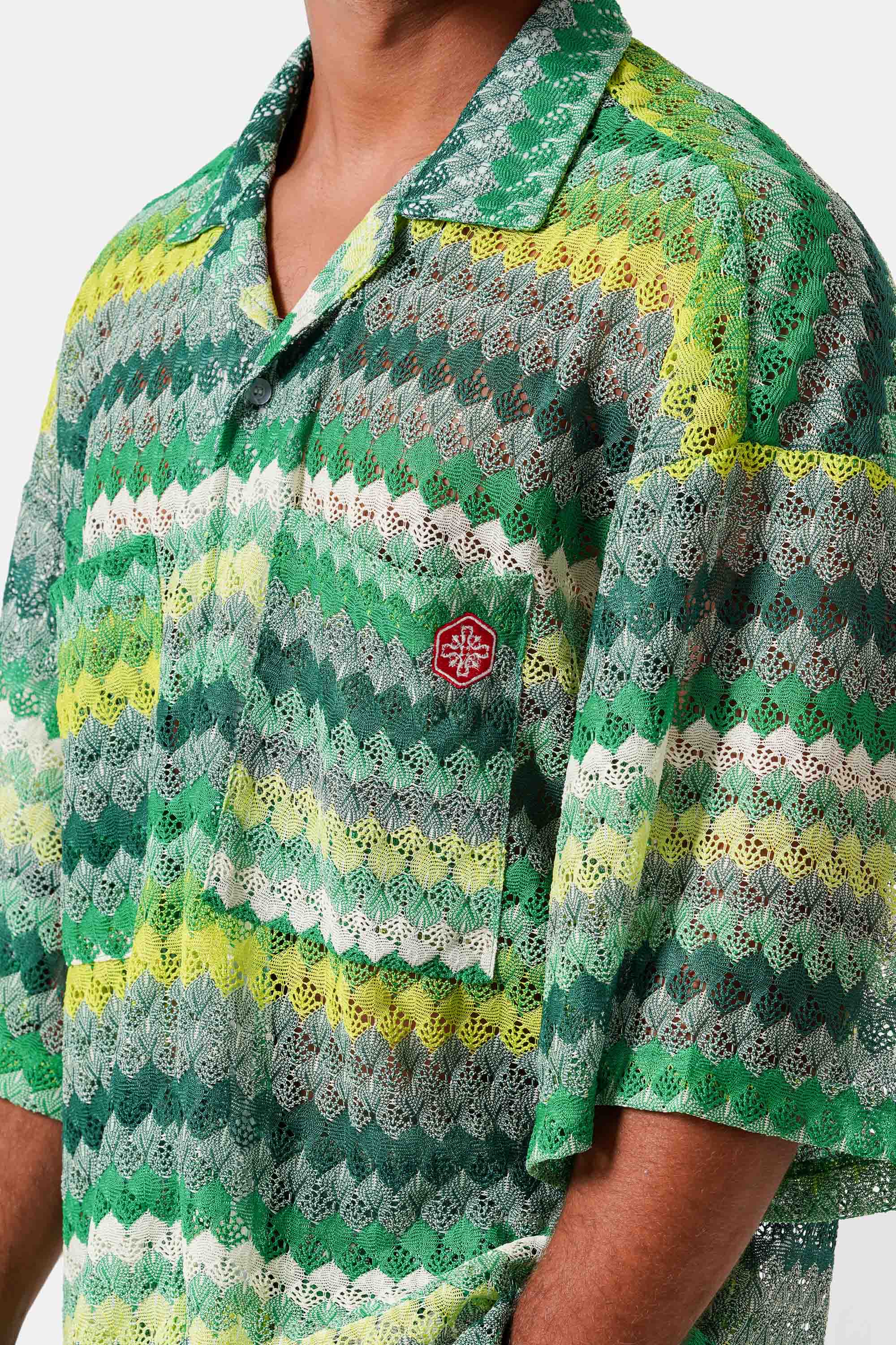 CROCHET colorful s/s shirt