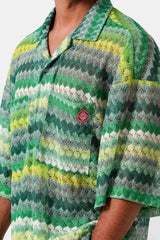 CROCHET colorful s/s shirt