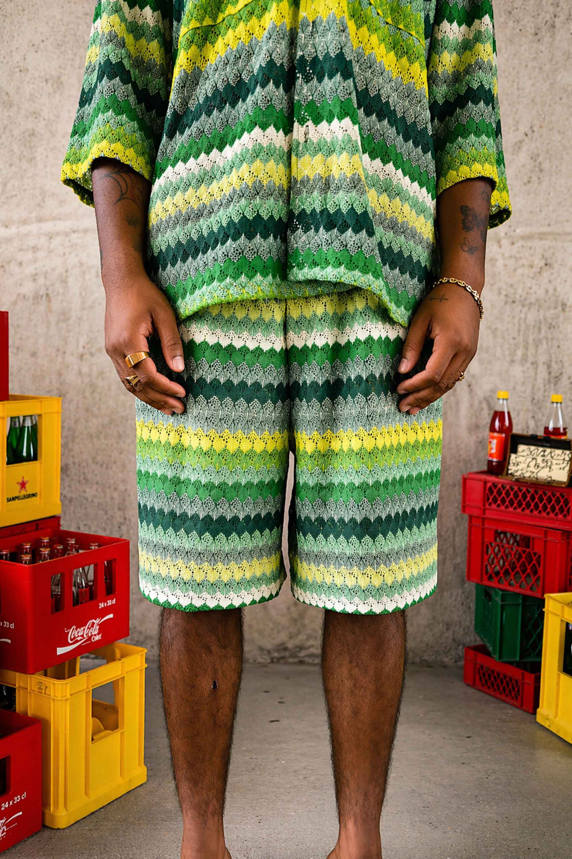 CROCHET colorful oversized short
