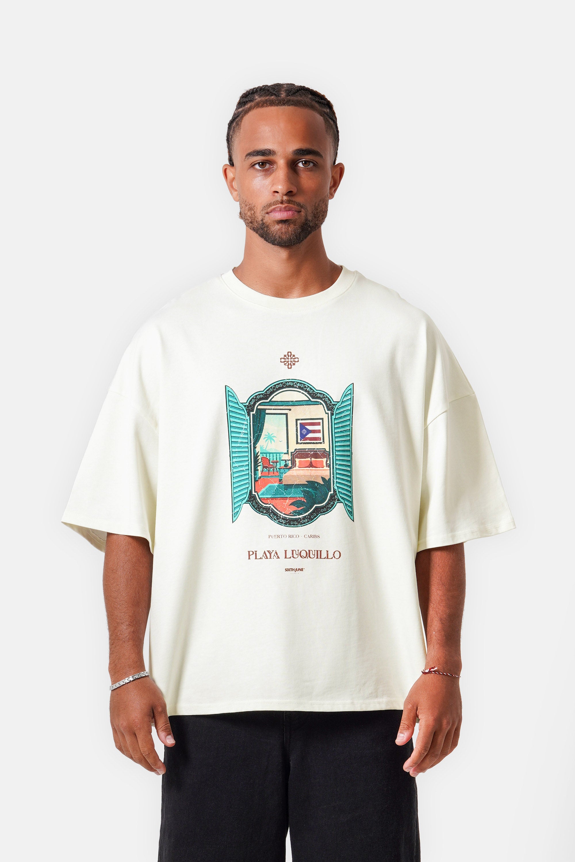 PLAYA LUQUILLO printed s/s t-shirt