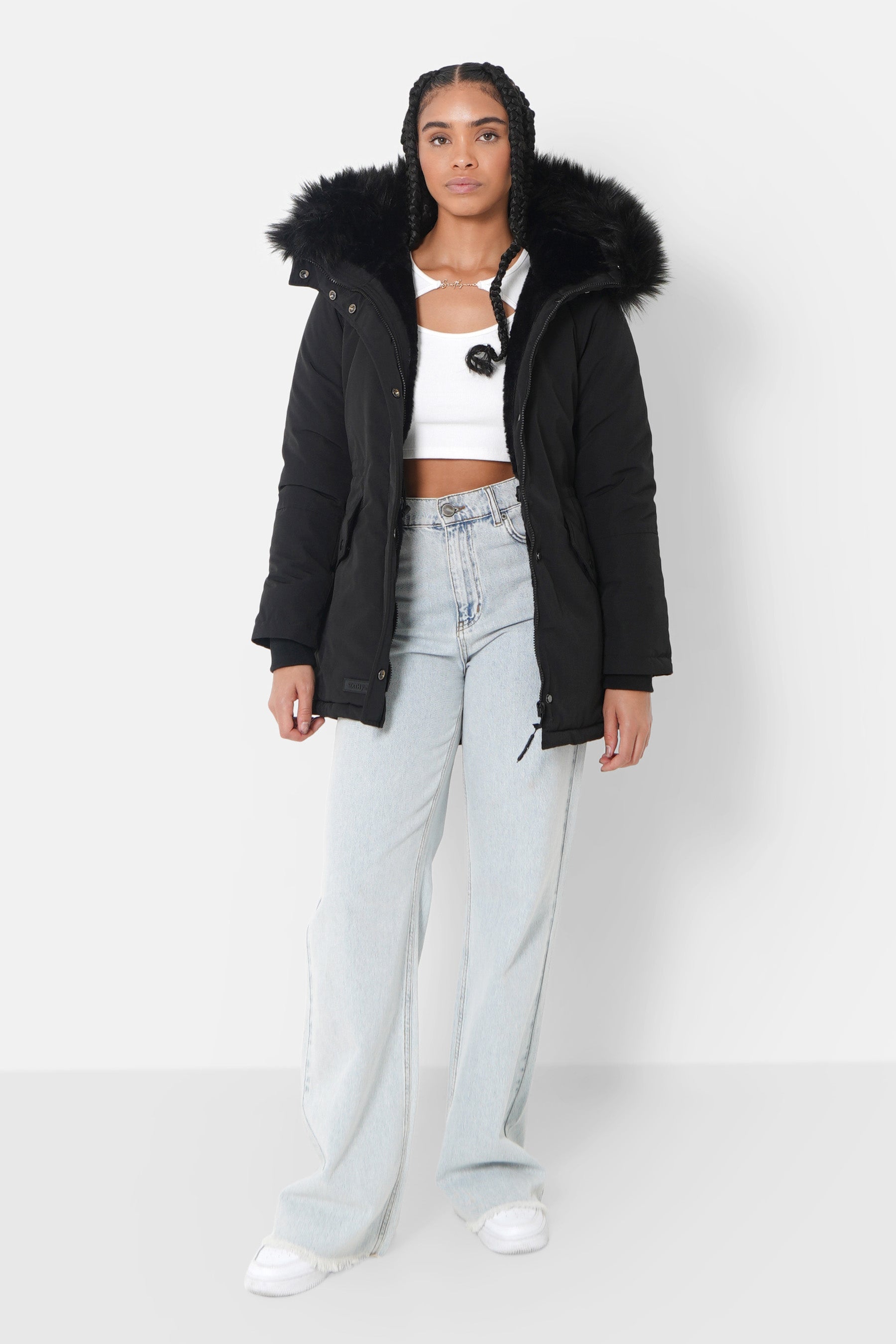 Fur Parka Black
