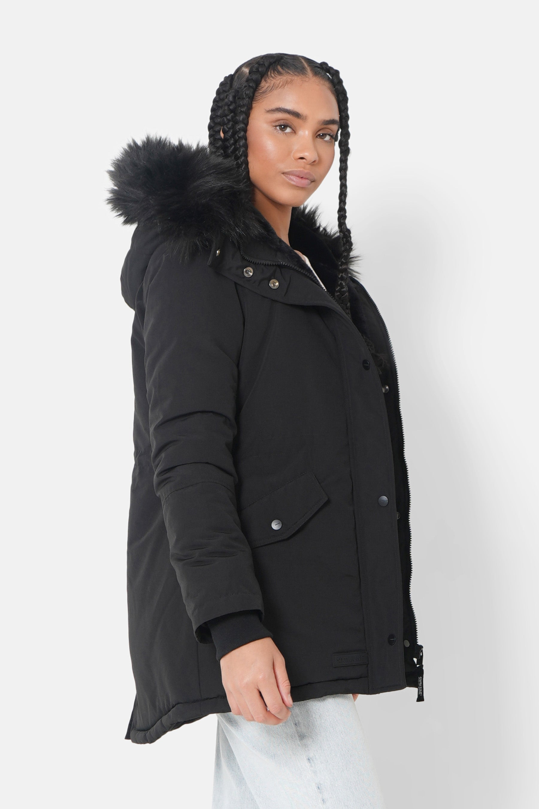 Fur Parka Black