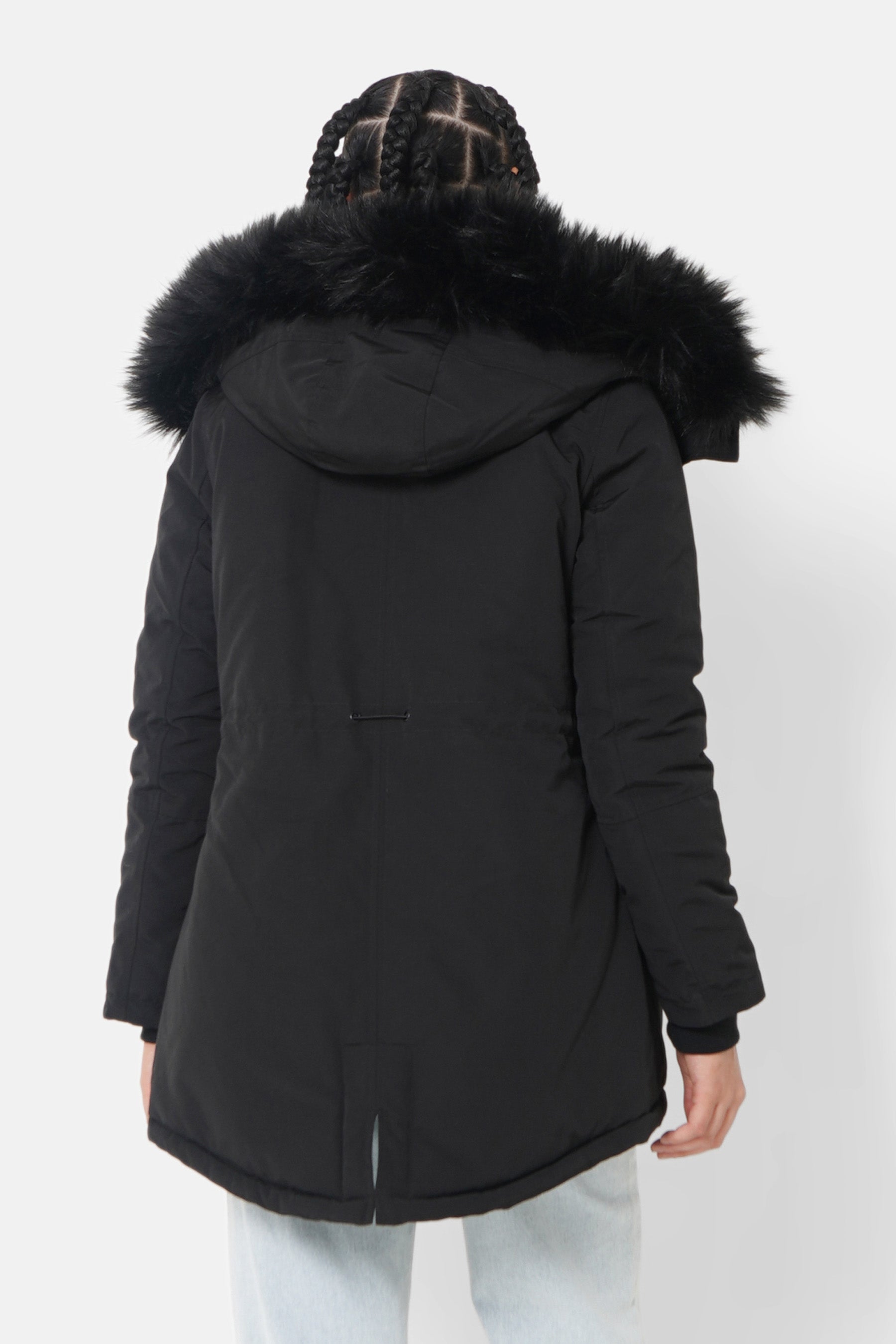 Fur Parka Black