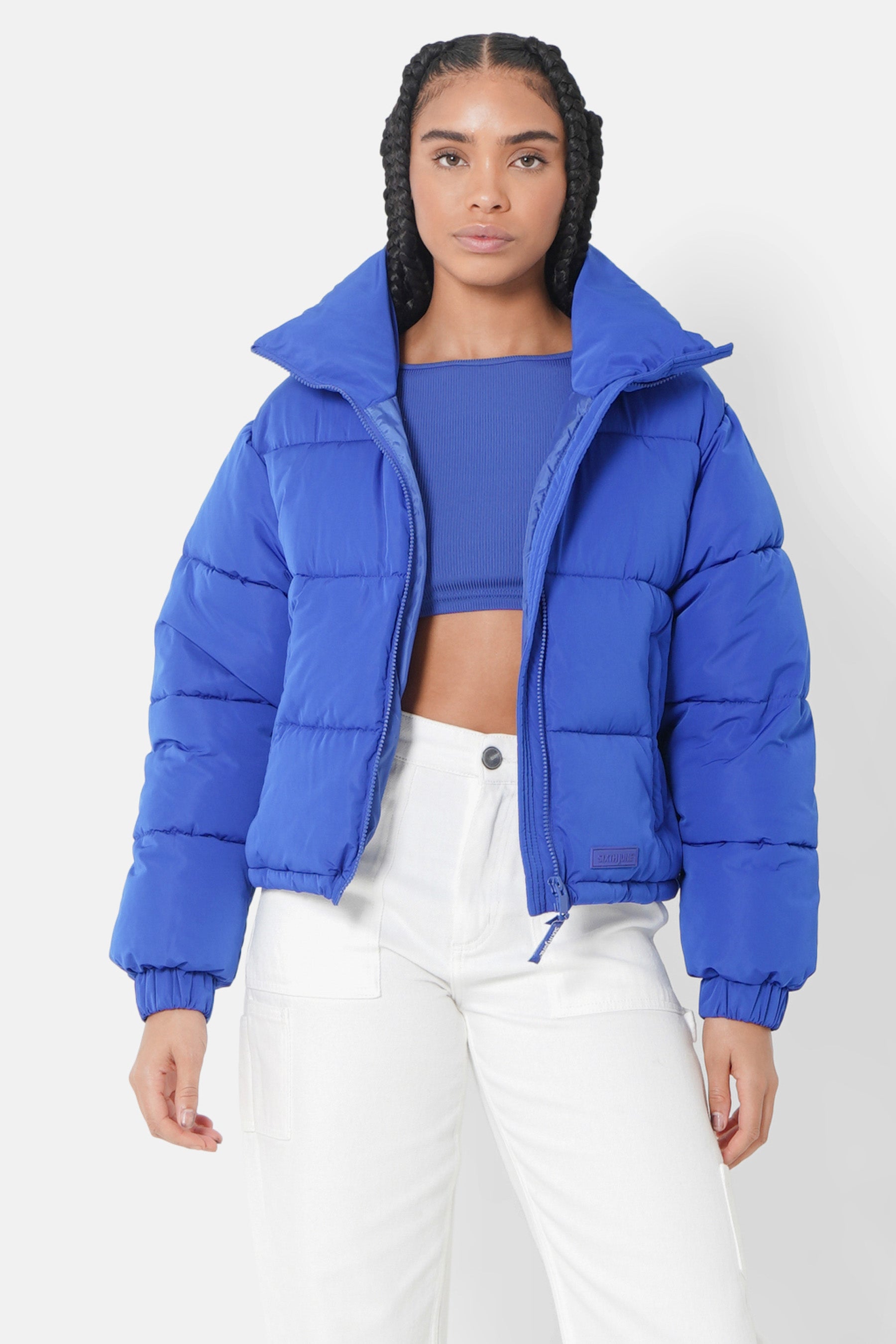 Short padded puffer dark Blue