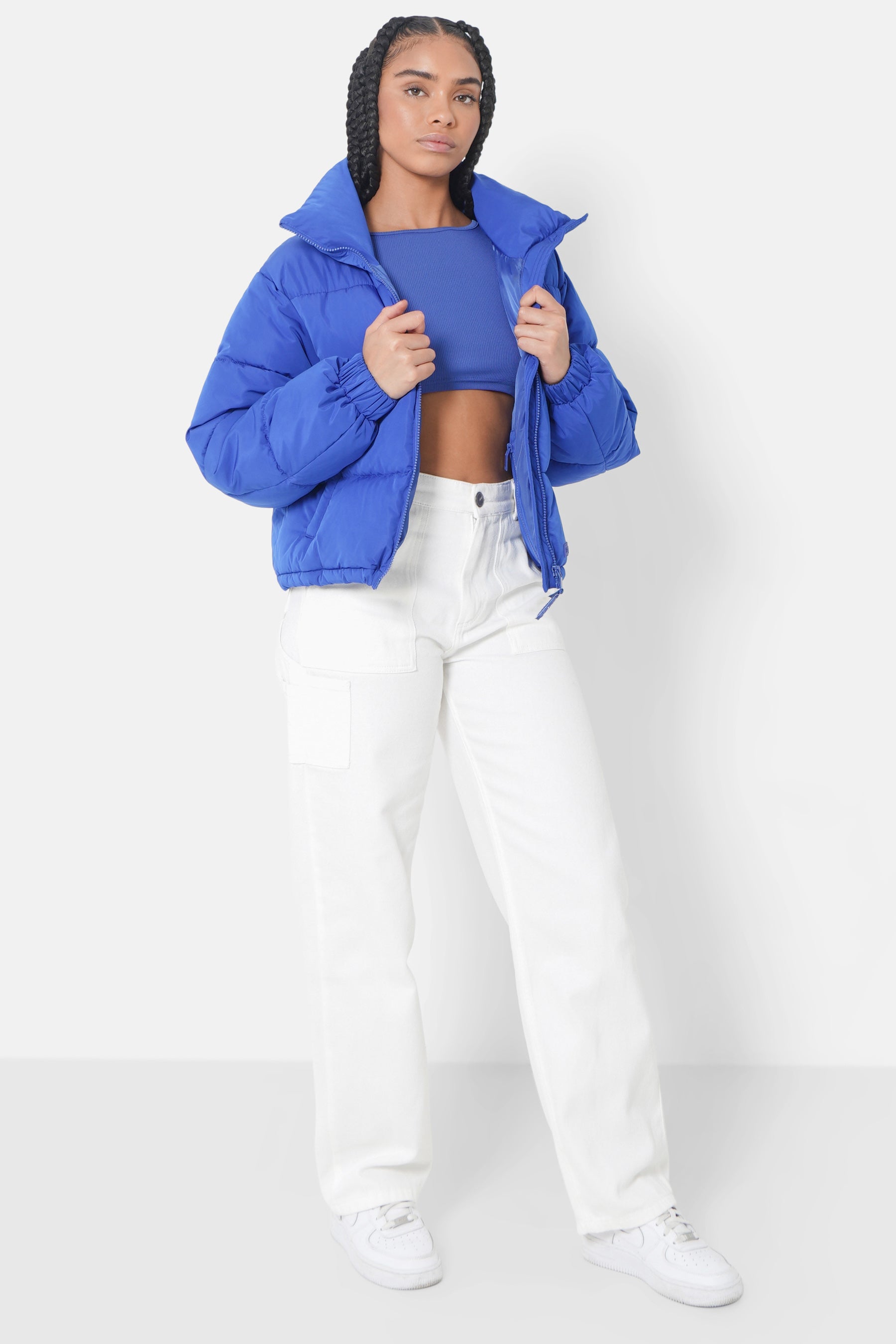 Short padded puffer dark Blue