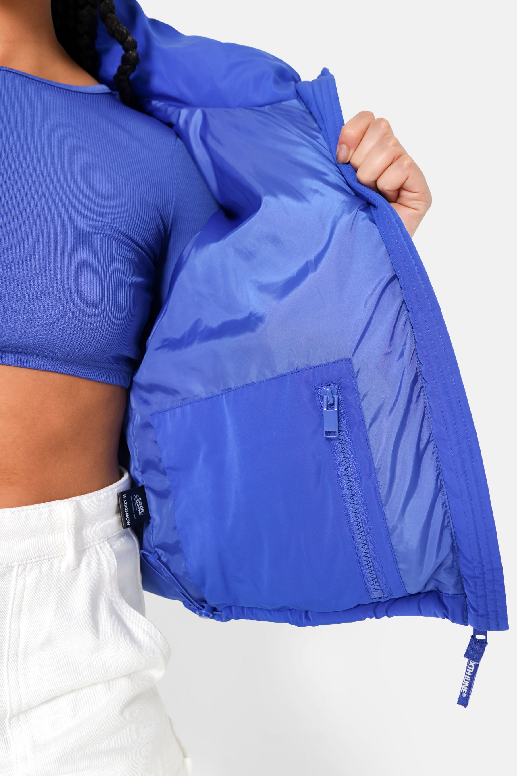 Short padded puffer dark Blue