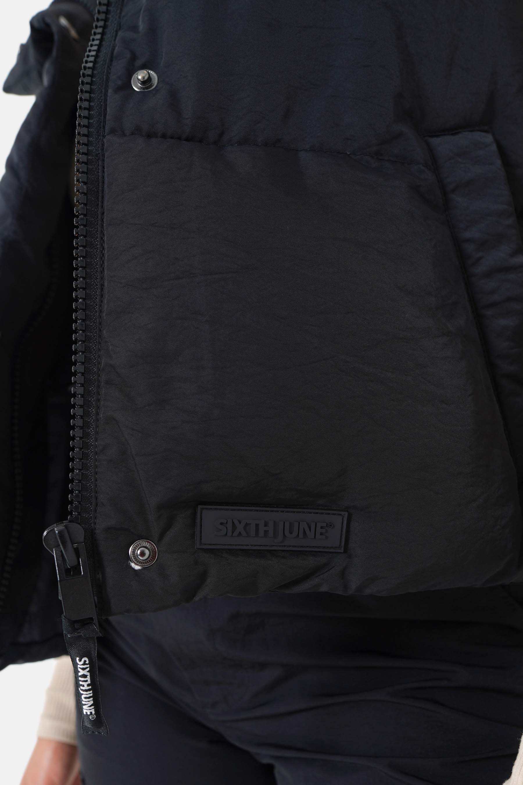 Doudoune sans manches oversize Noir