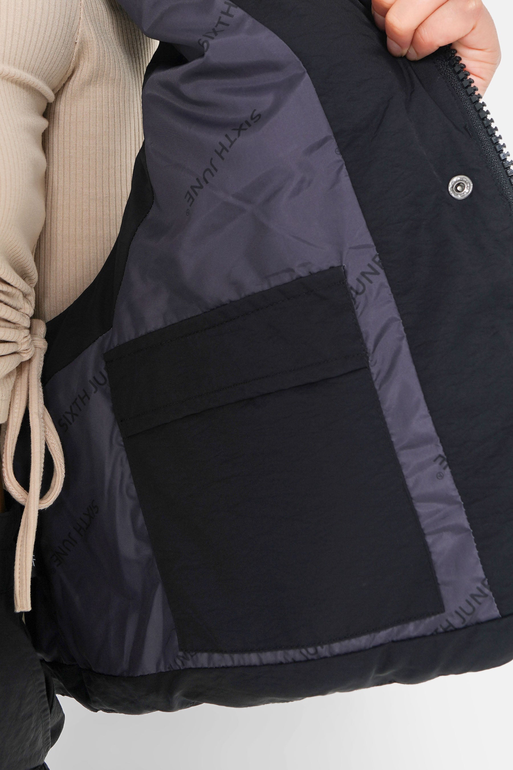 Doudoune sans manches oversize Noir