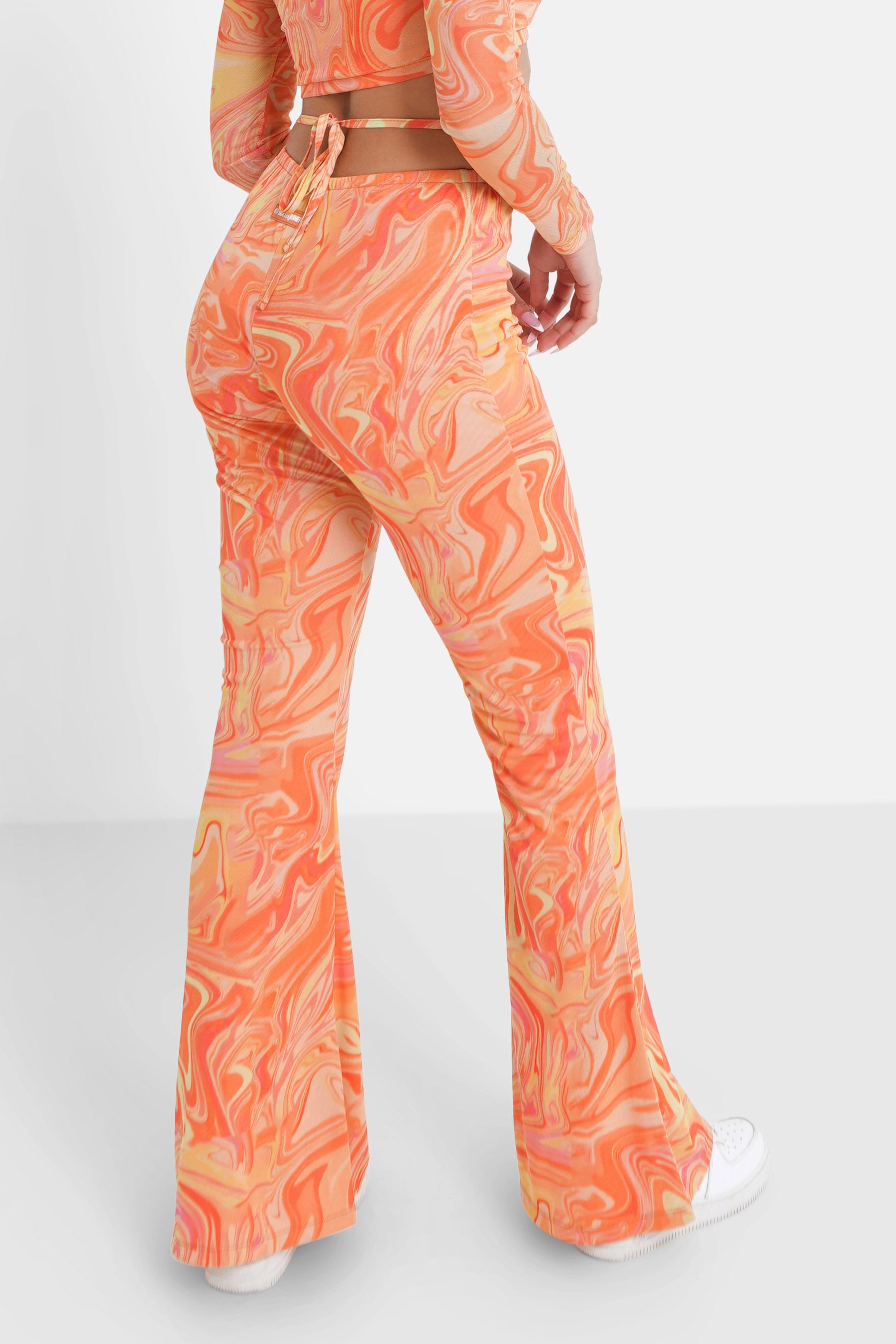 Ink mesh pants Orange