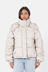 IRIDESCENT oversized puffer jacket