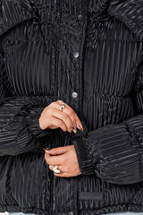 IRIDESCENT oversized puffer jacket