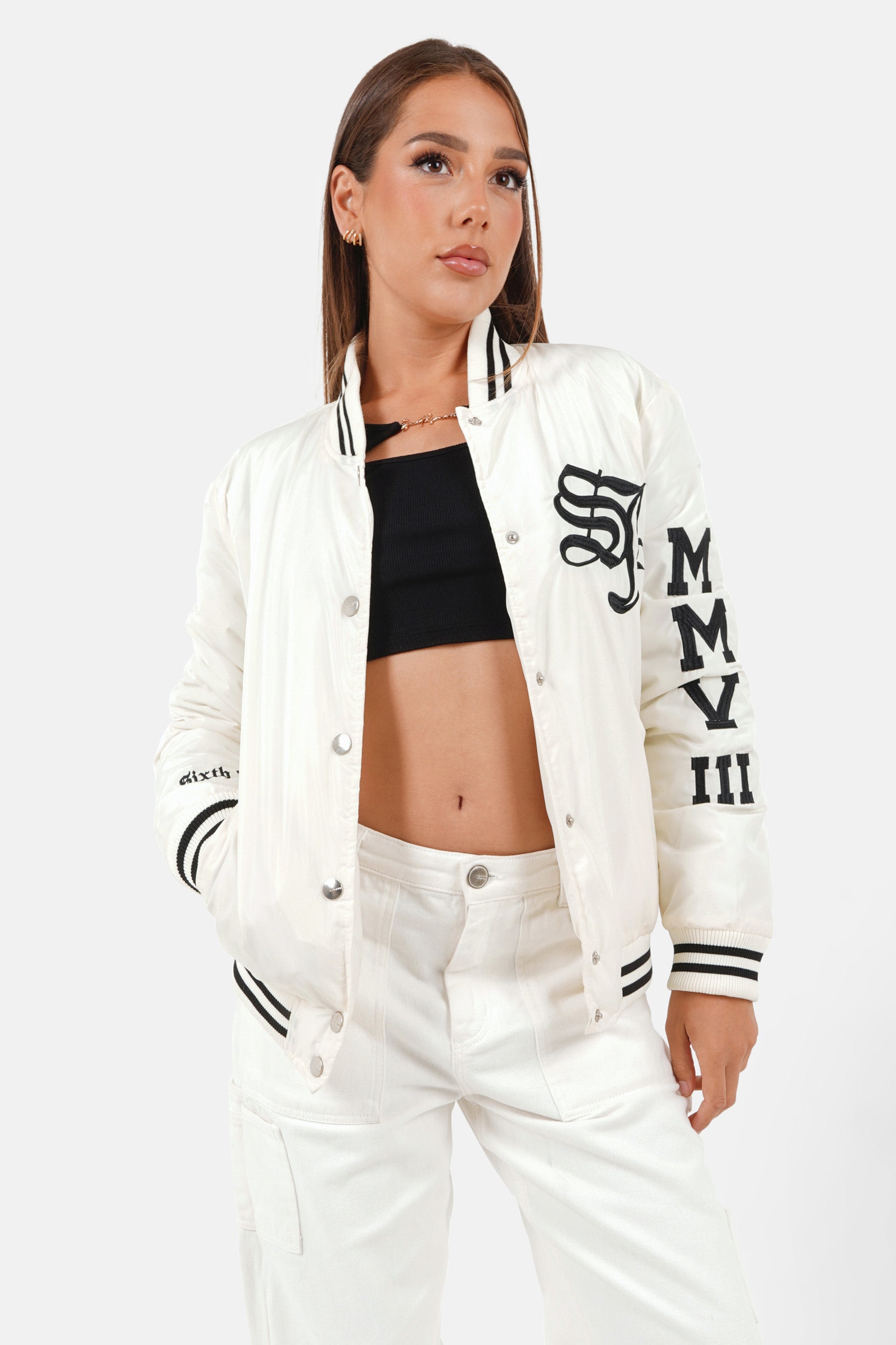 Gesteppte Teddyjacke Weiß