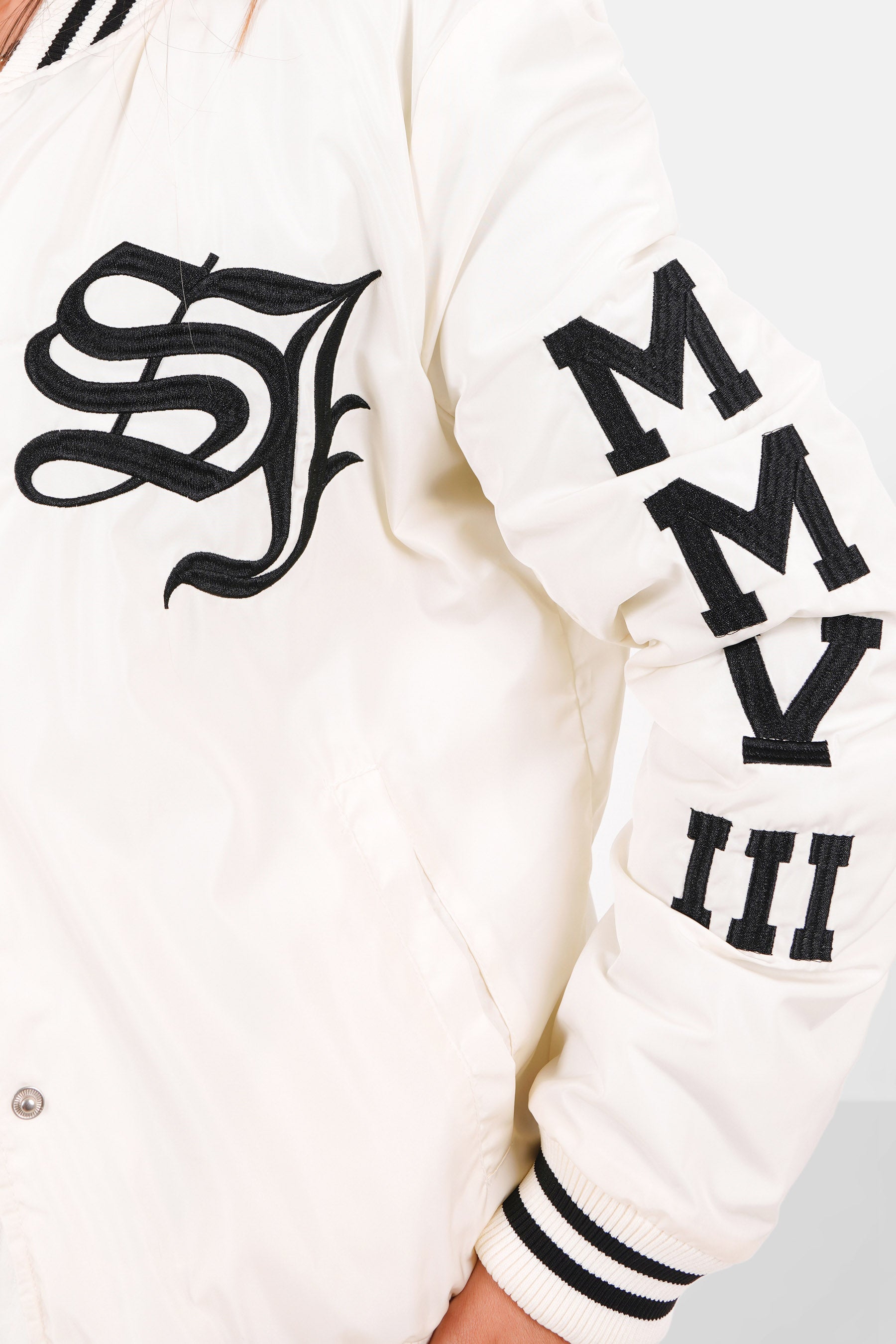 Gesteppte Teddyjacke Weiß