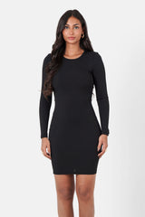 BACKLESS mini l/s dress