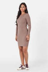 BACKLESS mini l/s dress