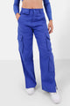 Pantalon poches cargo droit Bleu foncé