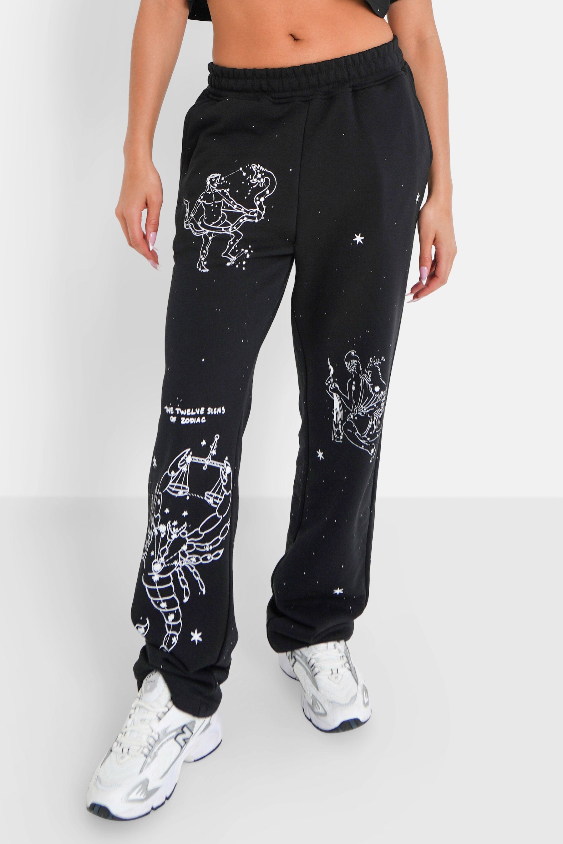 Astrology joggers Black