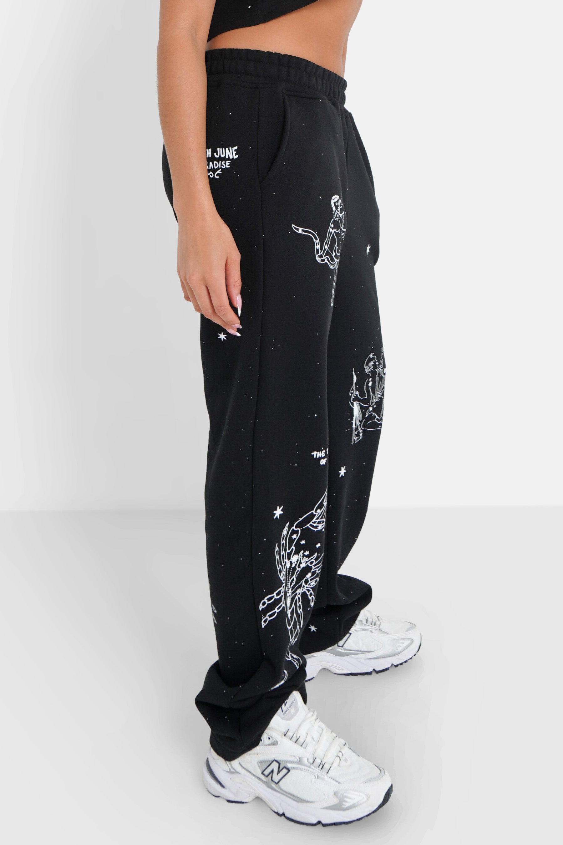 Astrology joggers Black