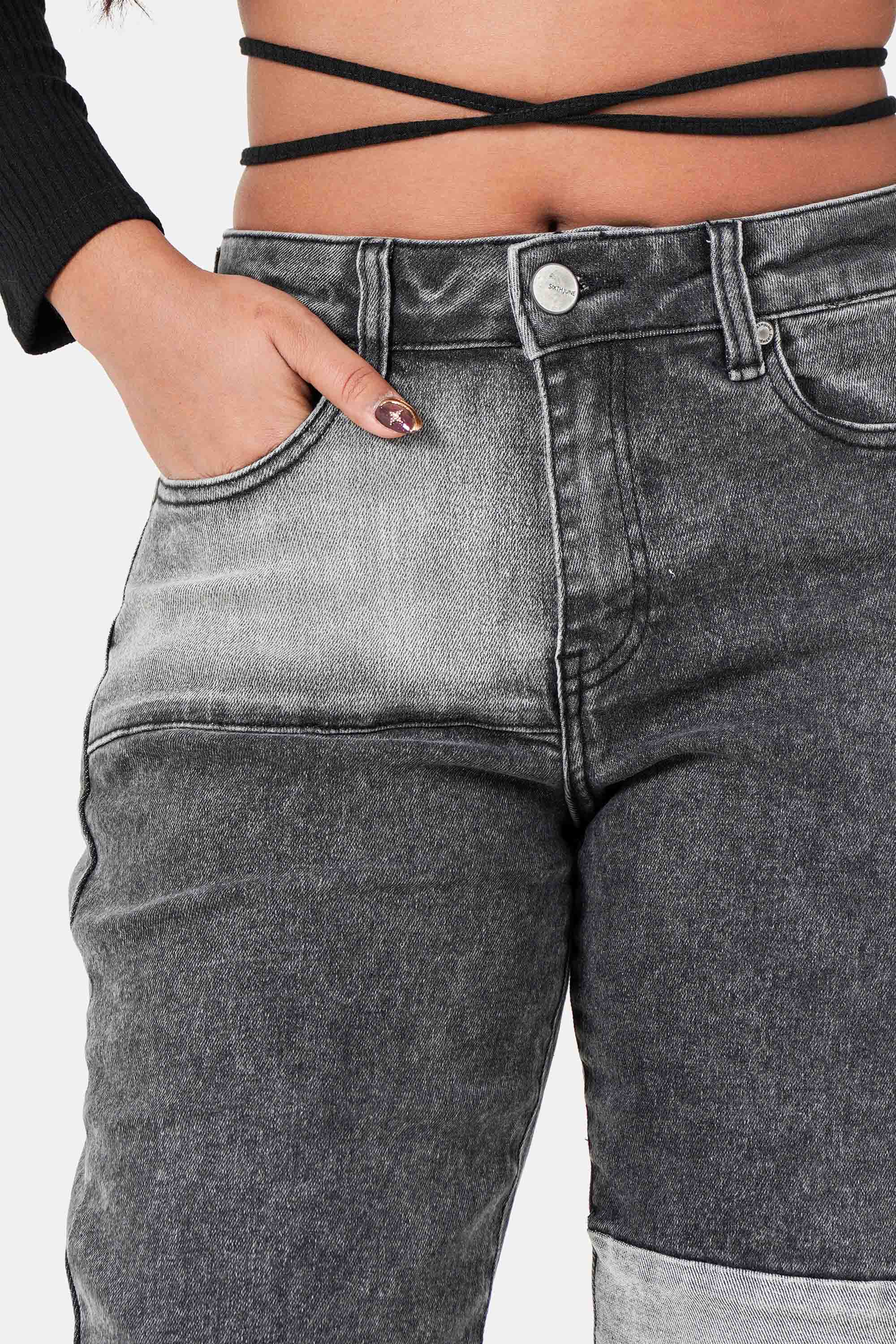 PATCHWORK denim pant