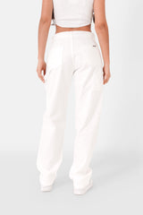 Pantalon carpenter poches Blanc