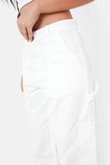 Carpenter pocket pants White