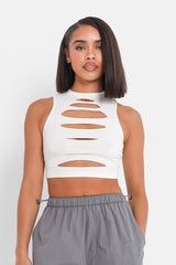 Front cut-out top White