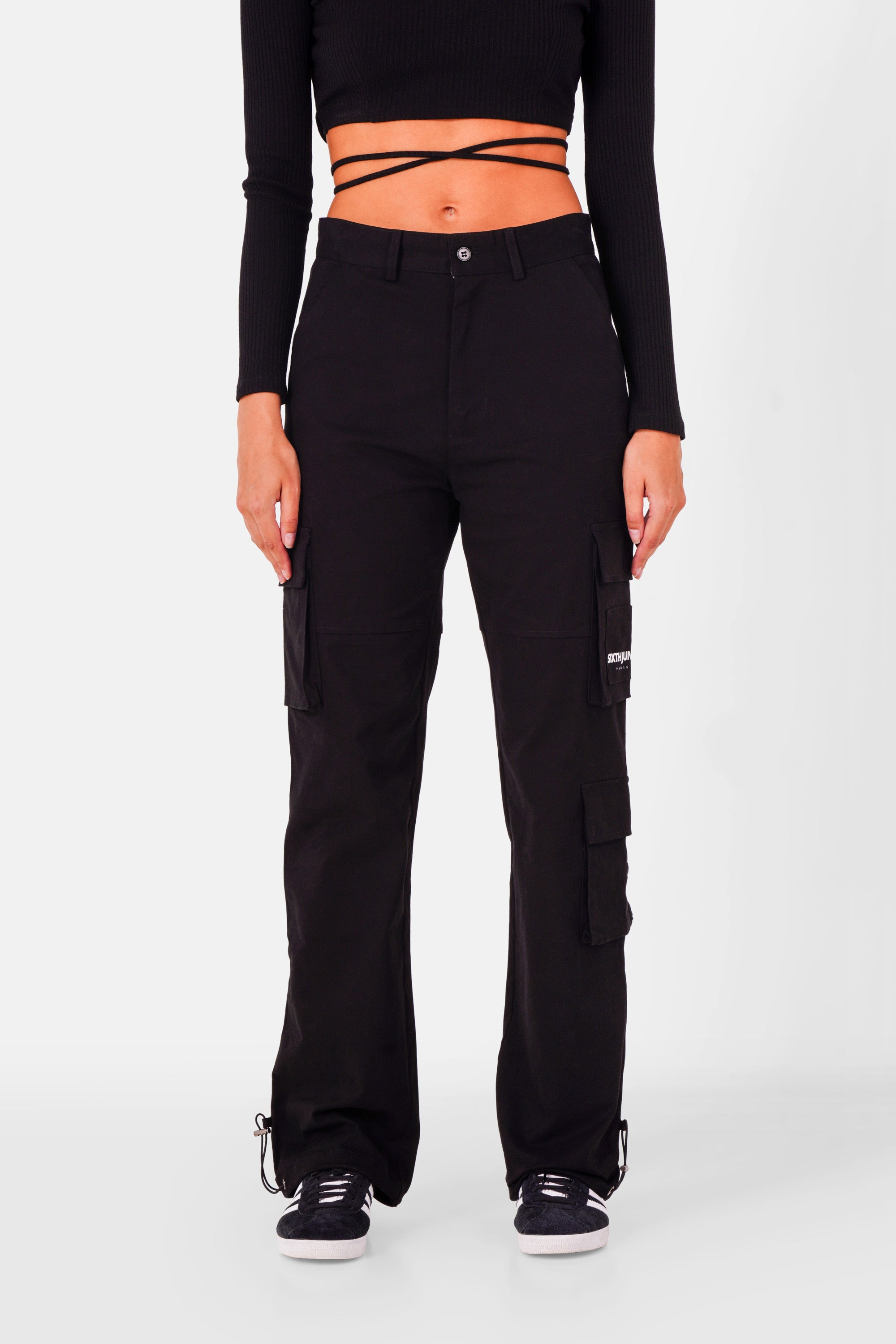 LES SIX / enforced pants - ち密 black
