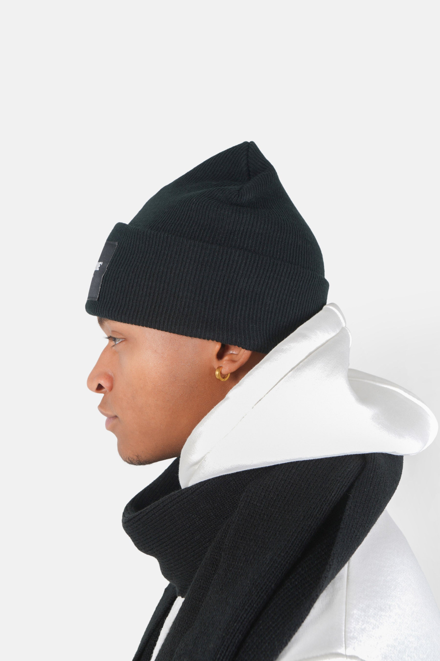 Bonnet logo patch Noir