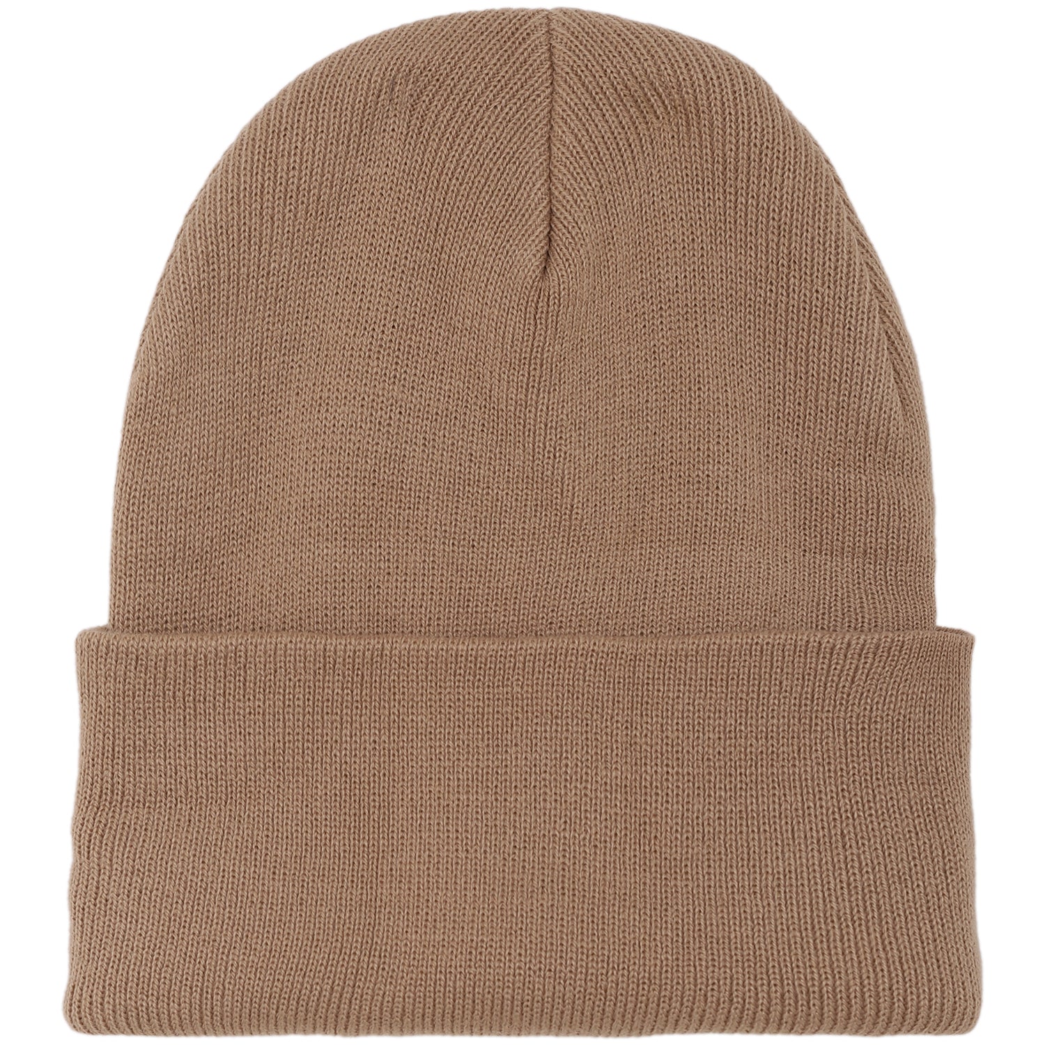 Logo patch beanie Beige