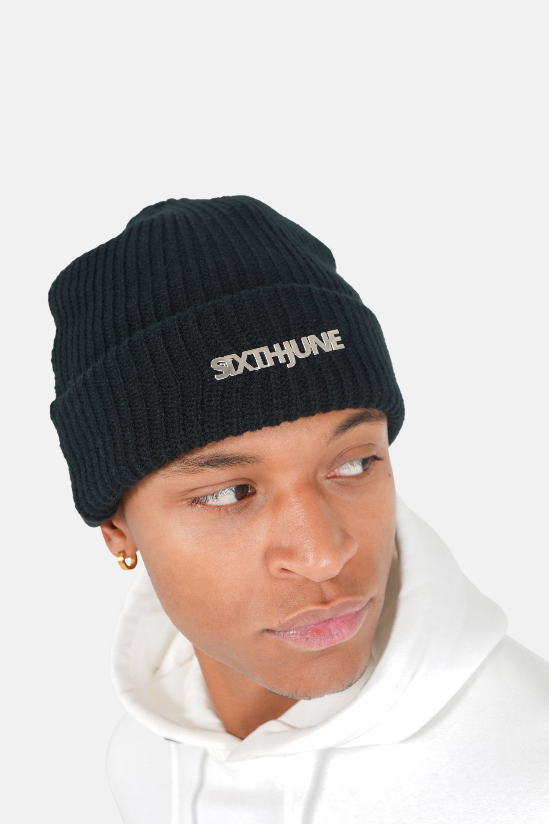 Bonnet logo métallique Noir