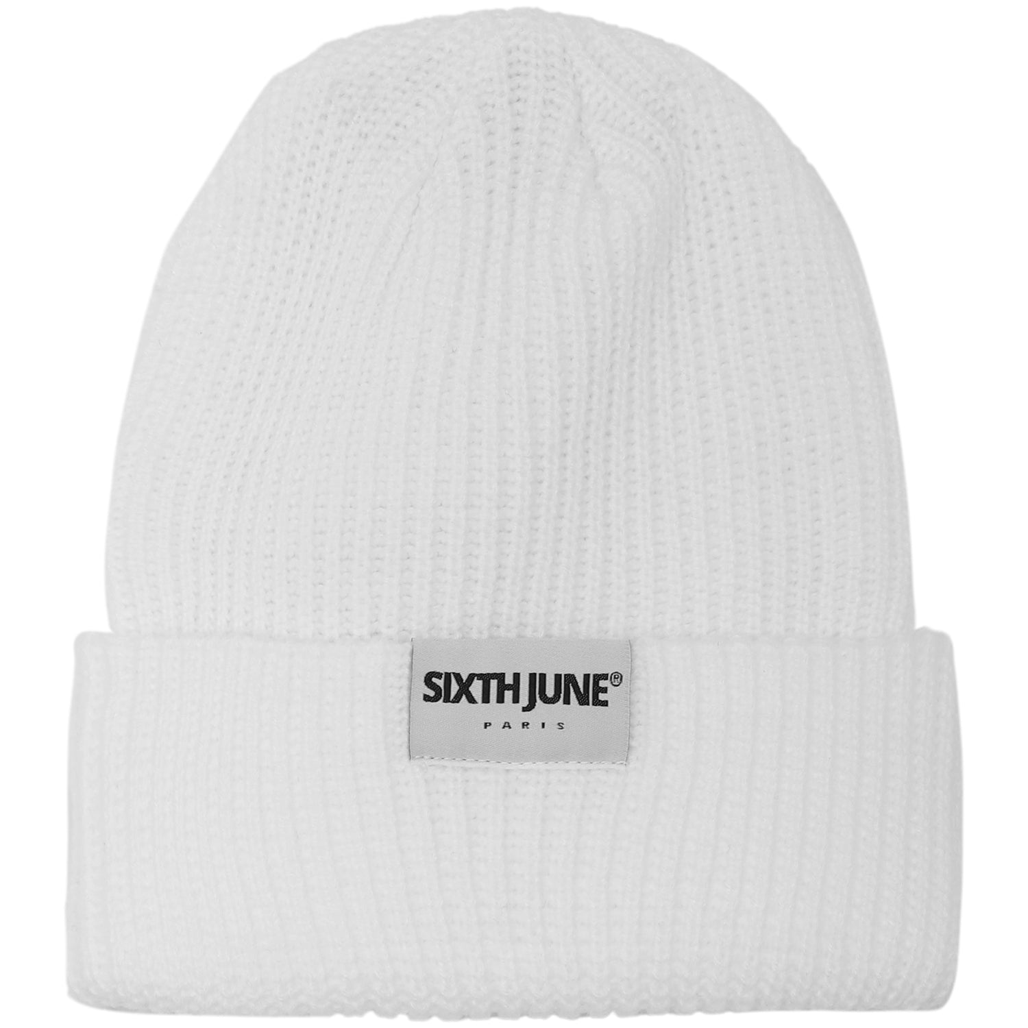 Metallic logo beanie White