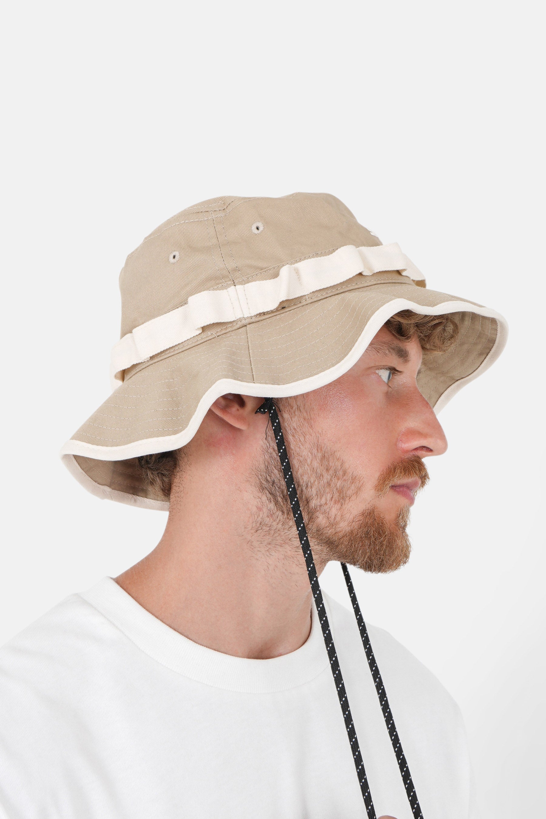 Bob logo bande Beige